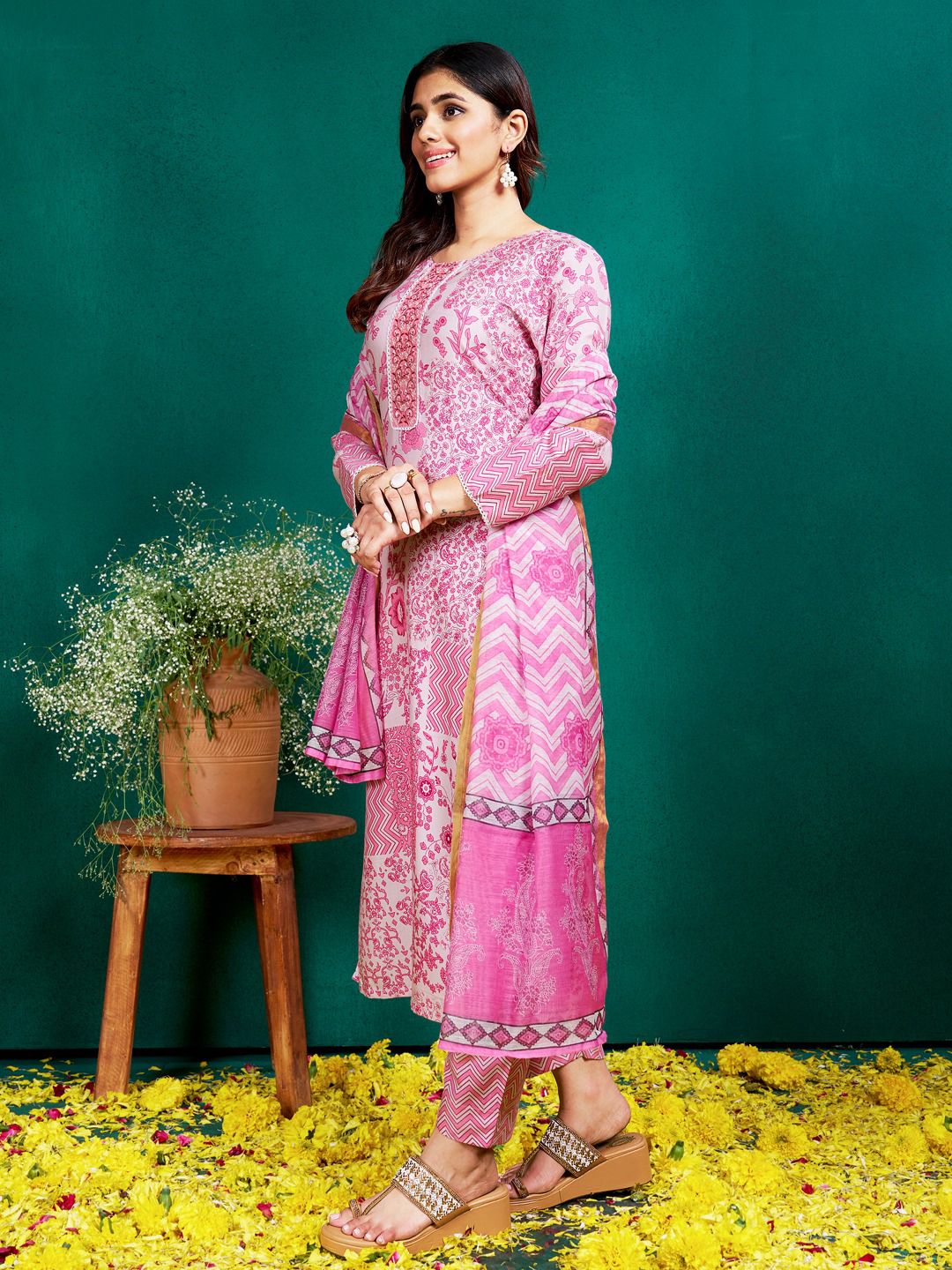 Rayon Indian salwar kameez set wedding wear Readymade dress