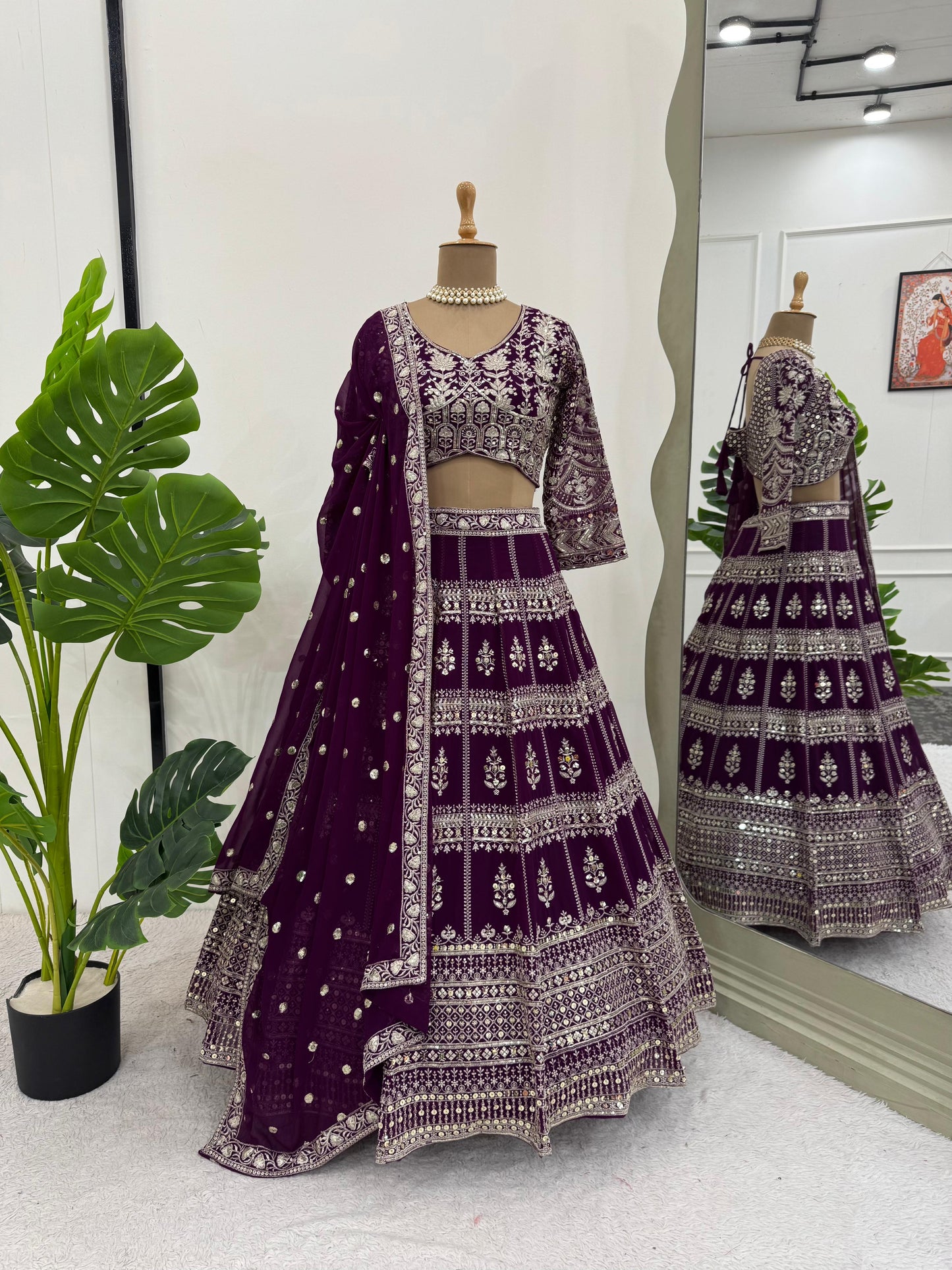 Premium lehenga choli for wedding Readymade Stitched Indian dress