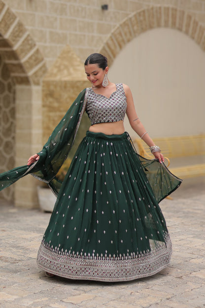 Multi Colour Wedding lehenga choli Readymade Full stitched Indian lehenga