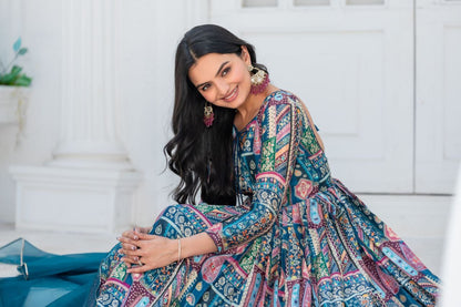 Trending premium Anarkali salwar kameez suit set Indian wedding dress