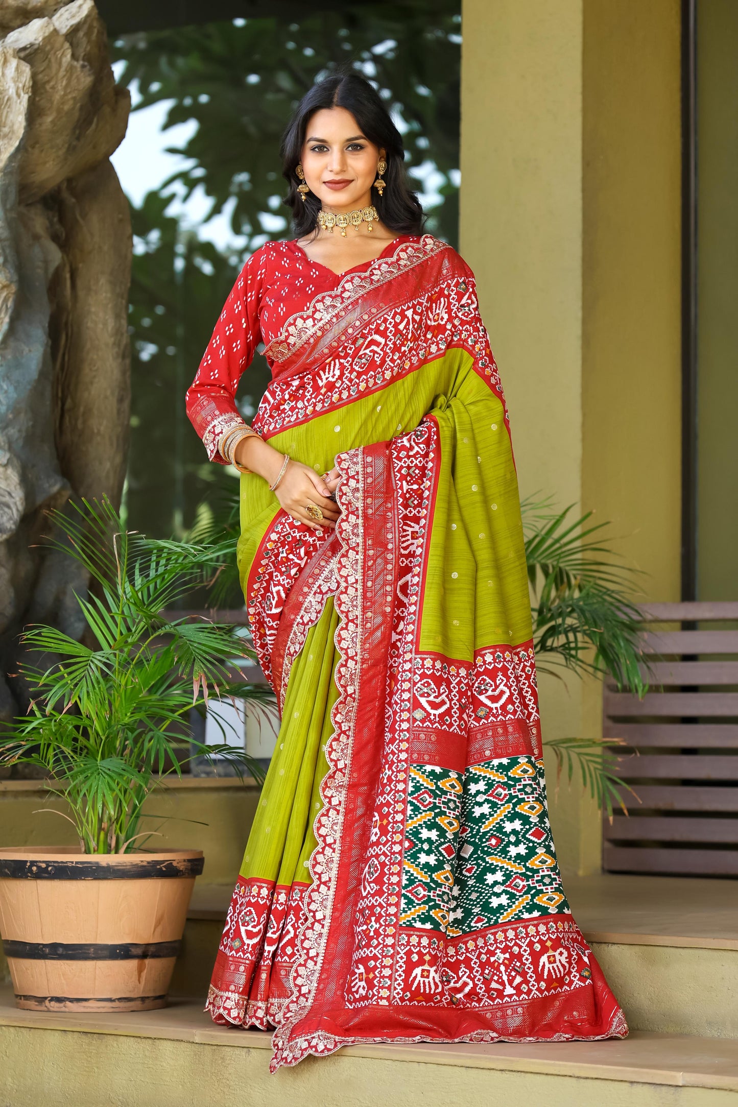 Silk saree Ready To Wear Designer stitched Indian saree