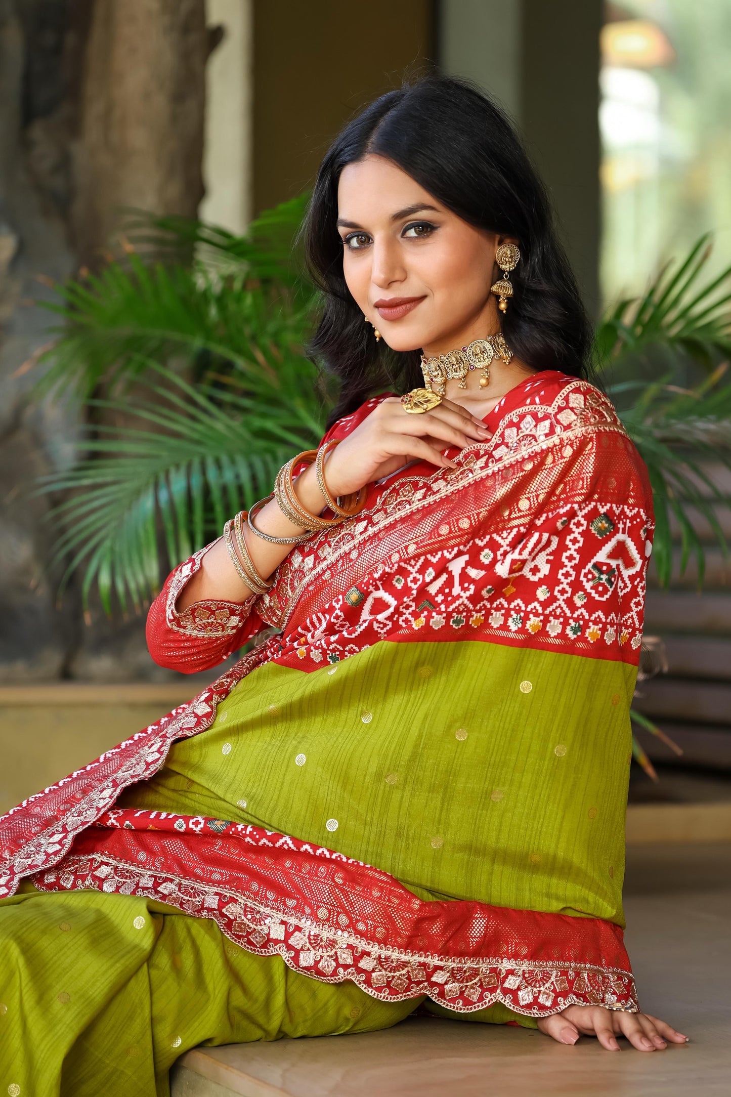 Silk saree Ready To Wear Designer stitched Indian saree