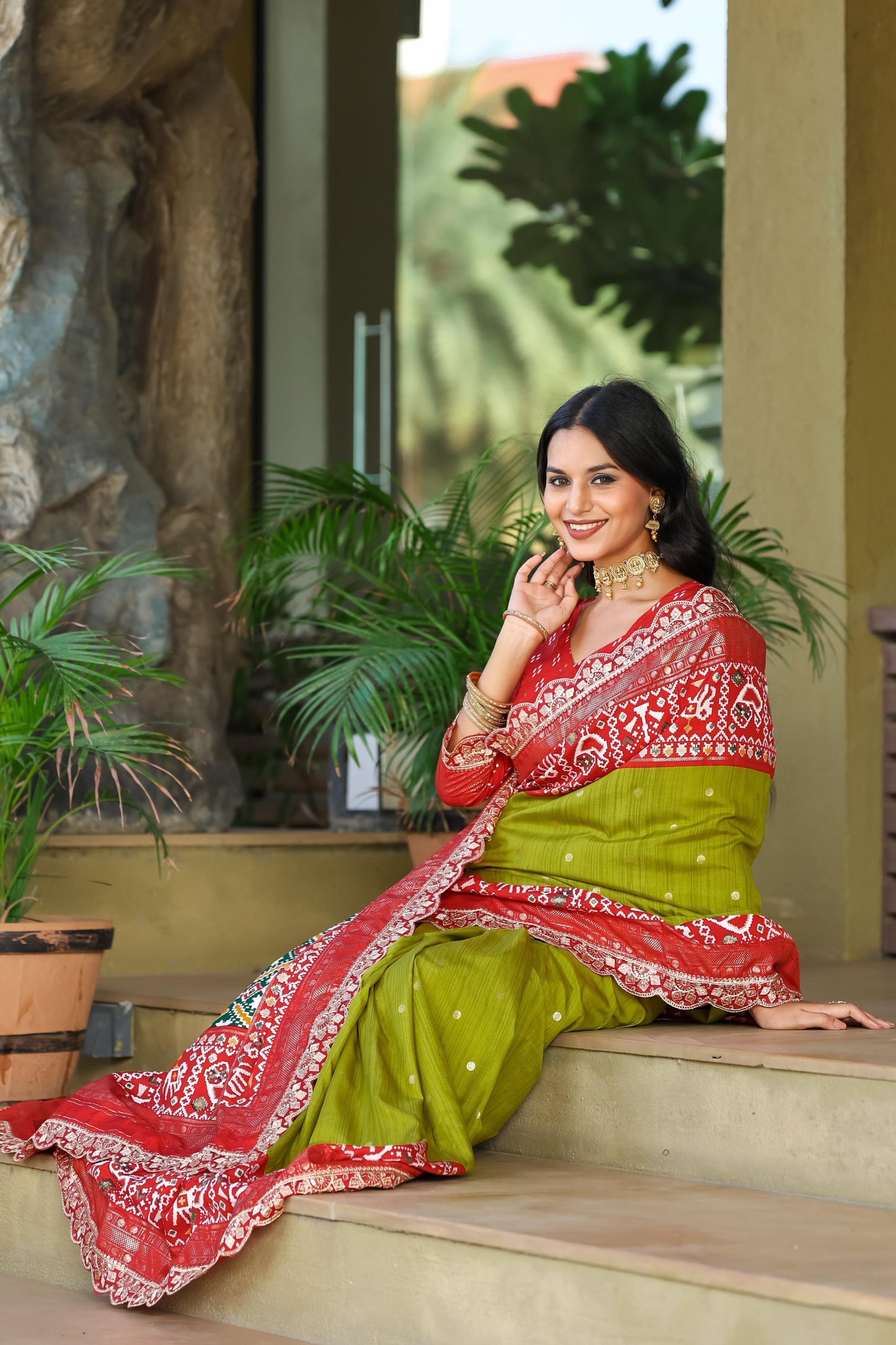Silk saree Ready To Wear Designer stitched Indian saree