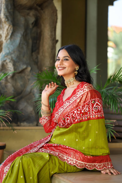 Silk saree Ready To Wear Designer stitched Indian saree