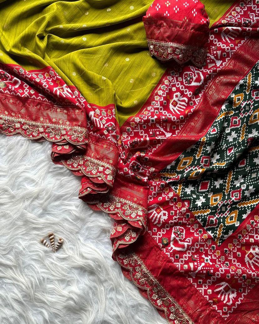Silk saree Ready To Wear Designer stitched Indian saree