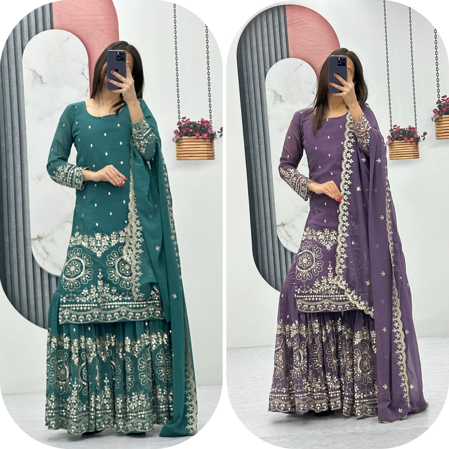 Sharara Suit Set for wedding Readymade Indian Dress Salwar Kameez