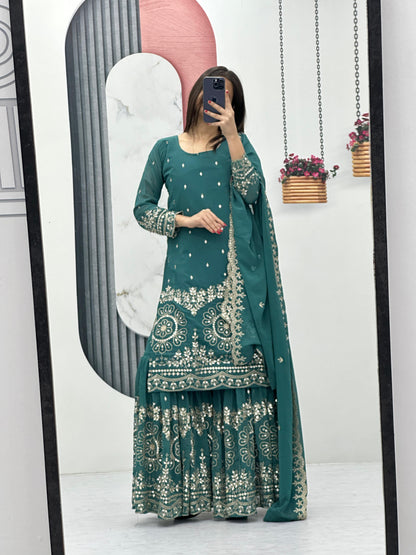 Sharara Suit Set for wedding Readymade Indian Dress Salwar Kameez