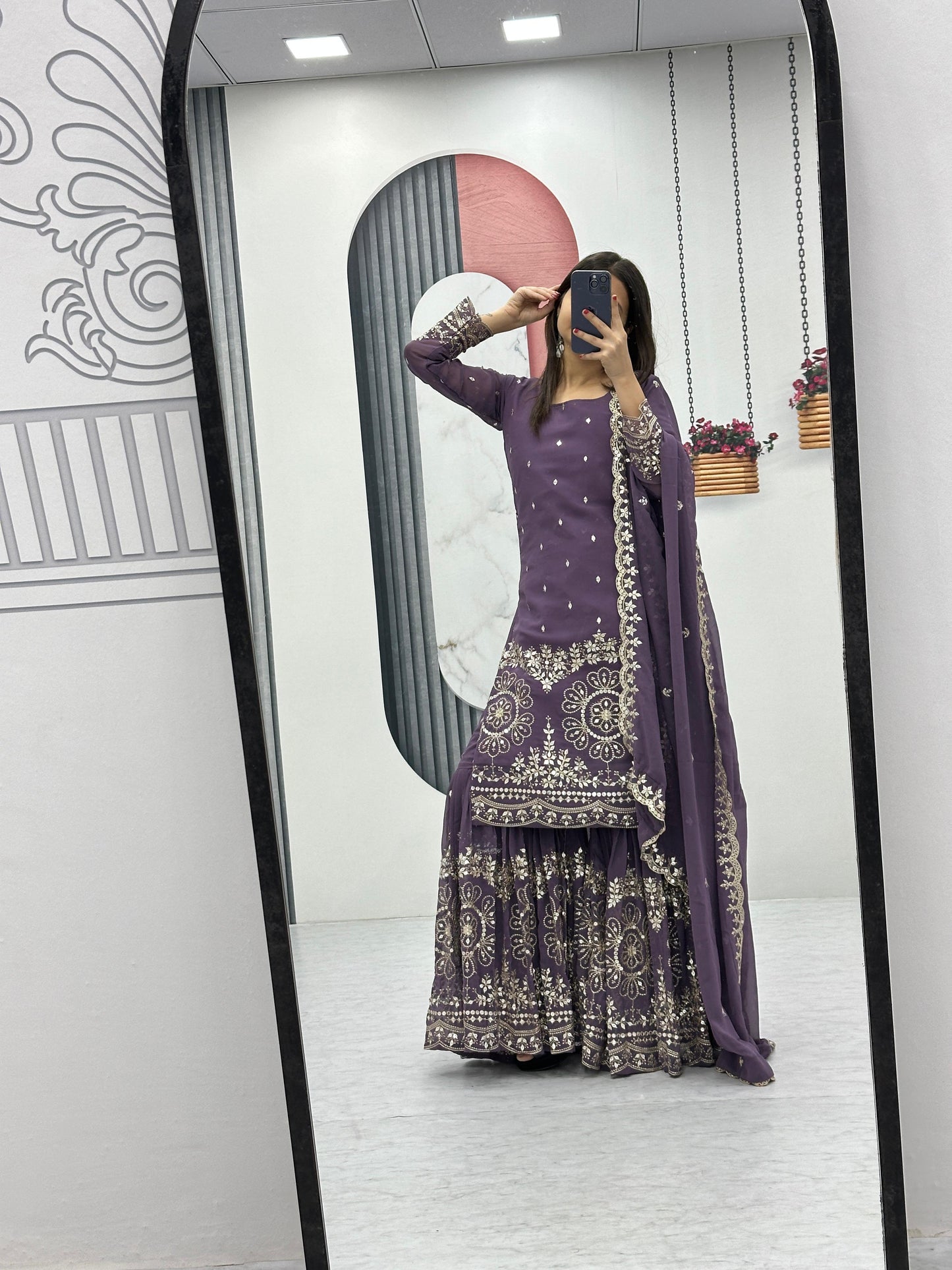 Sharara Suit Set for wedding Readymade Indian Dress Salwar Kameez