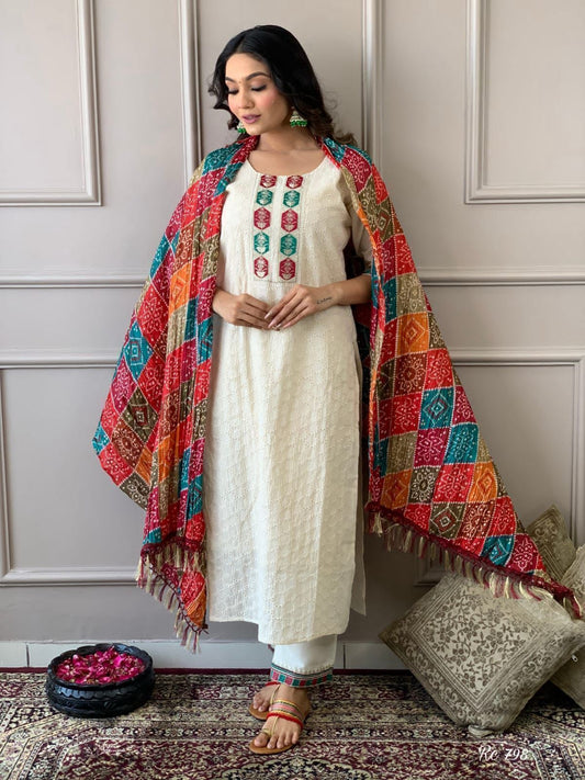 Chikankari Readymade Wedding wear Salwar kameez Indian dress