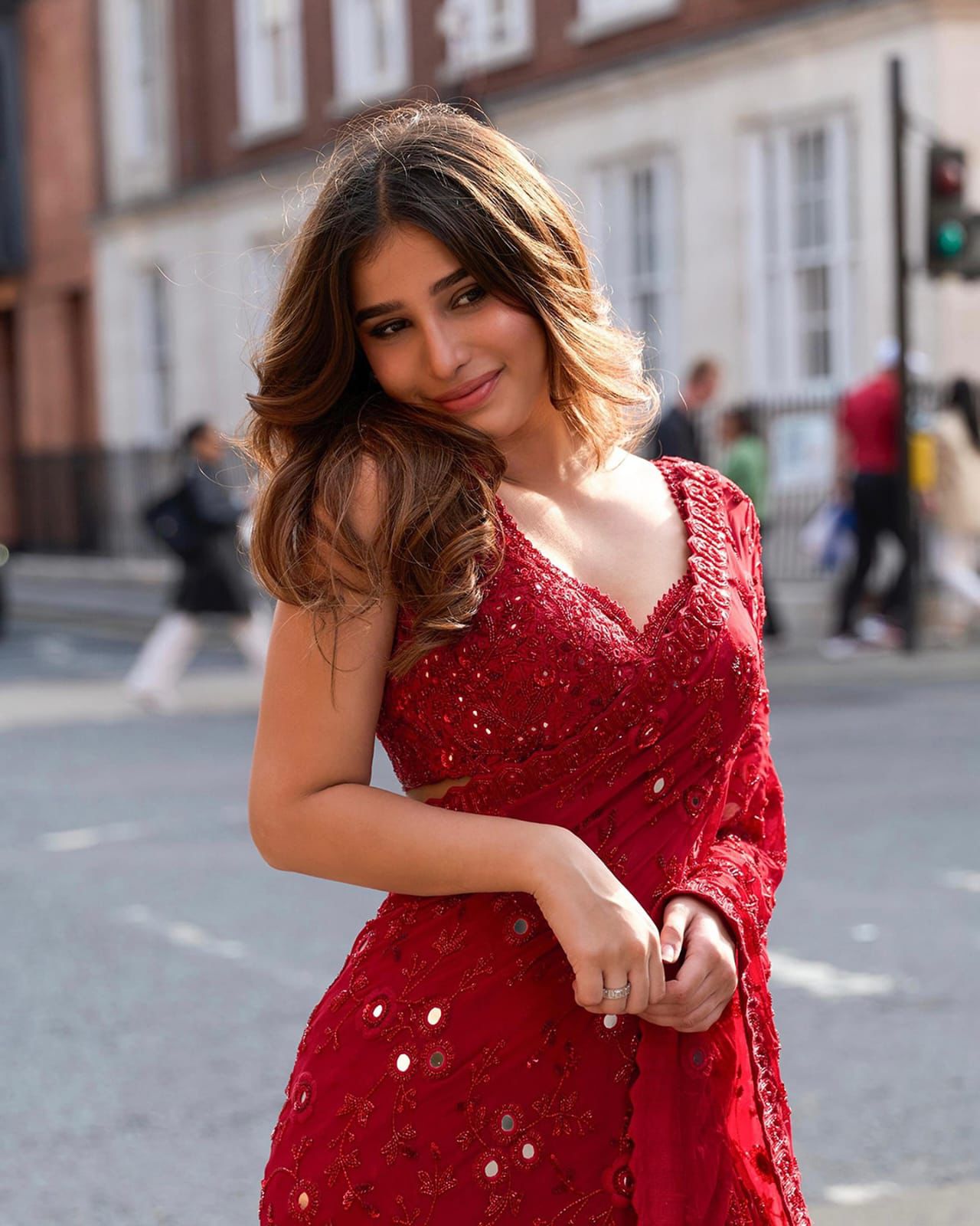 Bollywood Designer Ready To wear wedding saree with stitched blouse