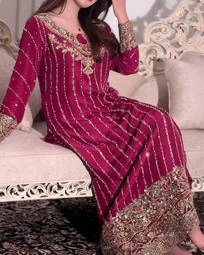 Pink pakistani salwar kameez suit Readymade Festival Indian Dress