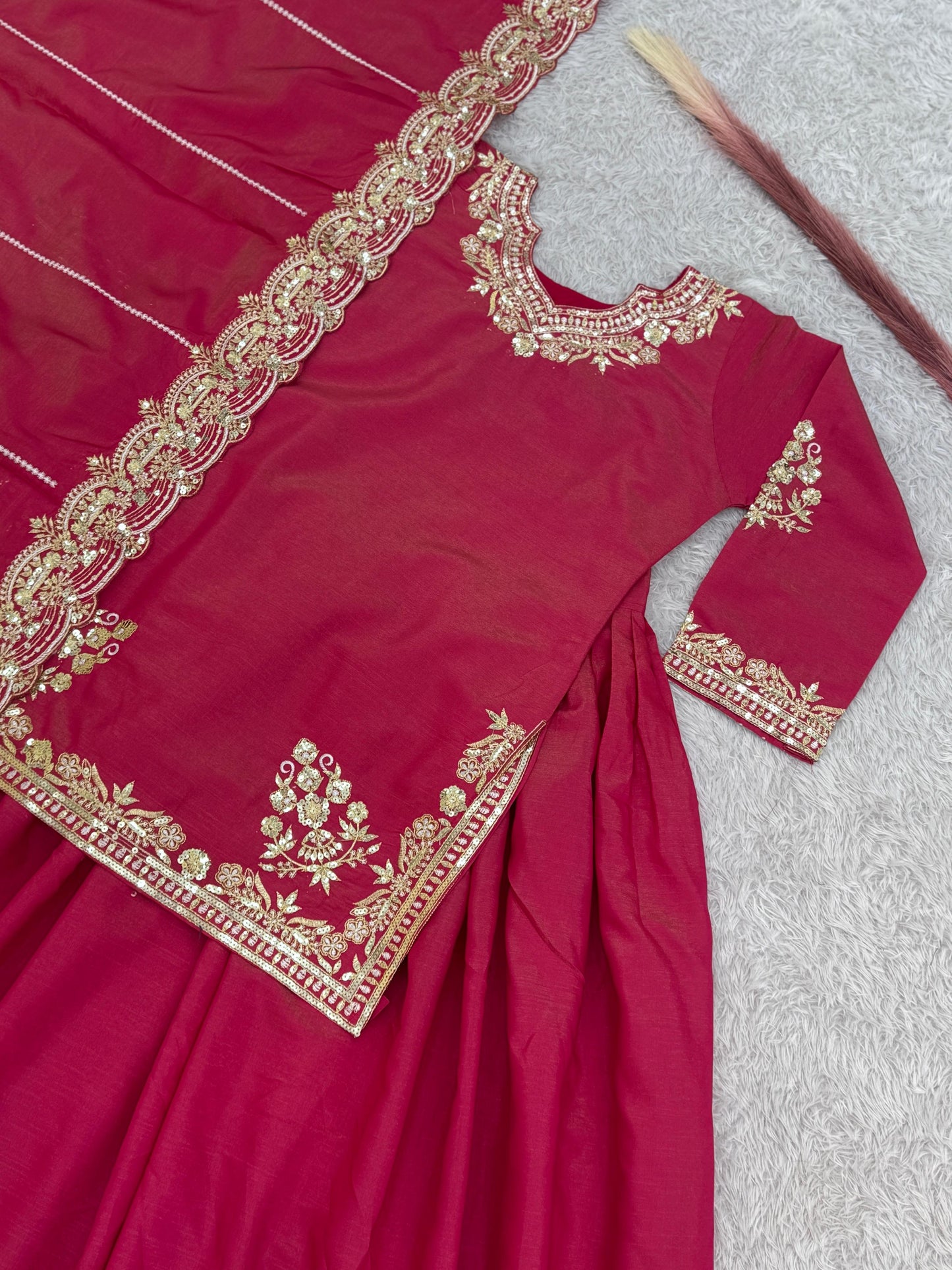 Indowestern top Lehenga With Dupatta stitched Indian wedding Festival Lehenga