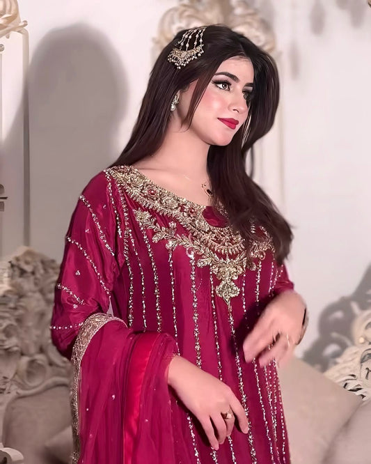 Pink pakistani salwar kameez suit Readymade Festival Indian Dress