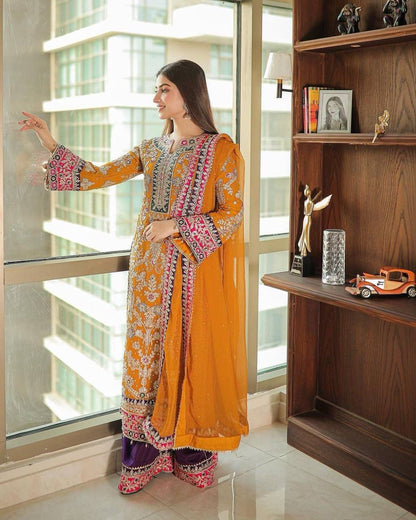 Pakistani Palazzo Suit set Readymade Indian salwar kameez wedding Festival Dress