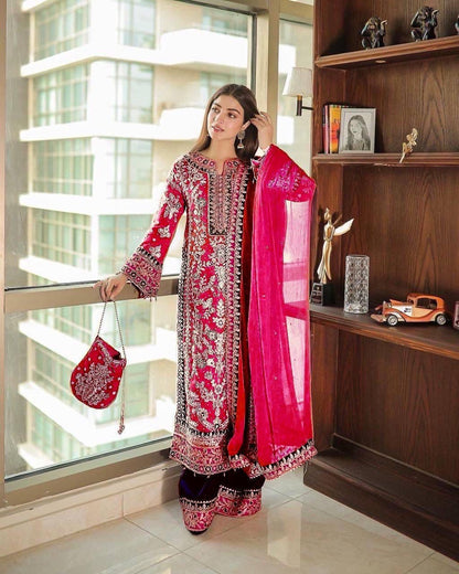 Pakistani Palazzo Suit set Readymade Indian salwar kameez wedding Festival Dress