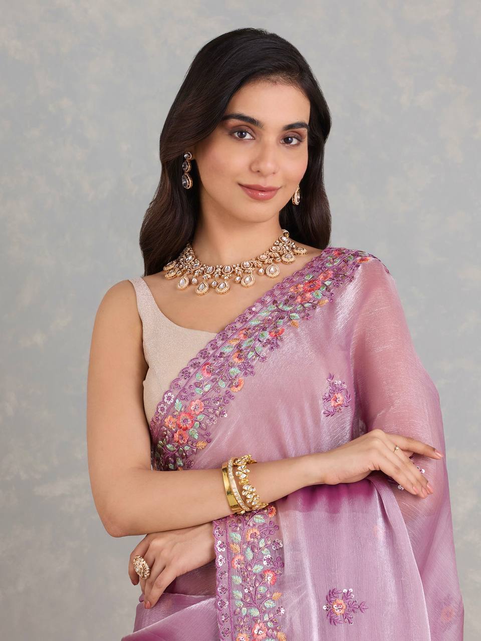 Ready To Wear saree with stitched blouse wedding Festival Saree