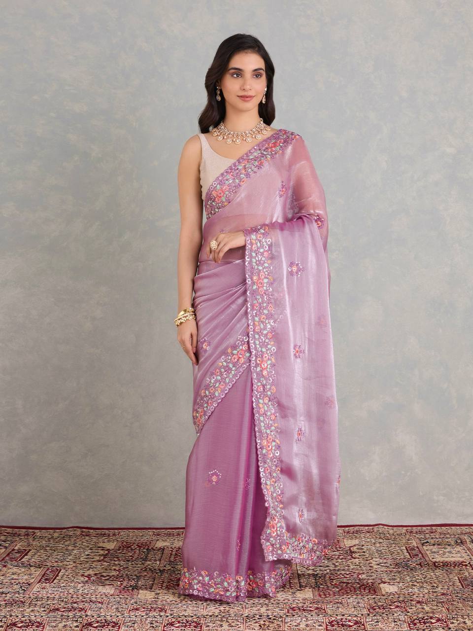 Ready To Wear saree with stitched blouse wedding Festival Saree