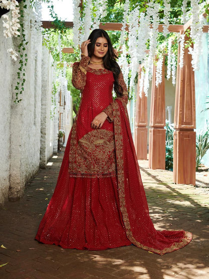 Top Lehenga with Dupatta for wedding Readymade Stitched Indian lehenga