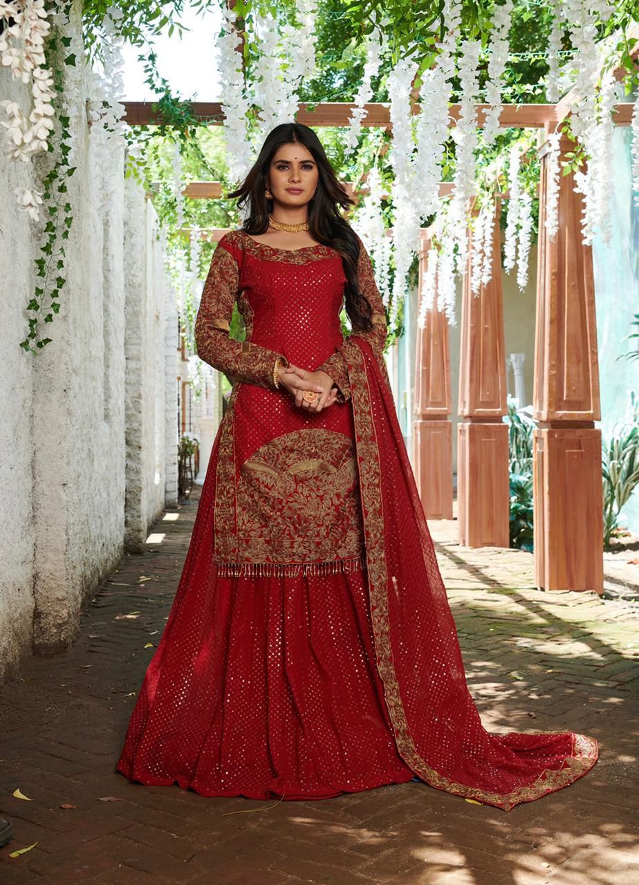 Top Lehenga with Dupatta for wedding Readymade Stitched Indian lehenga
