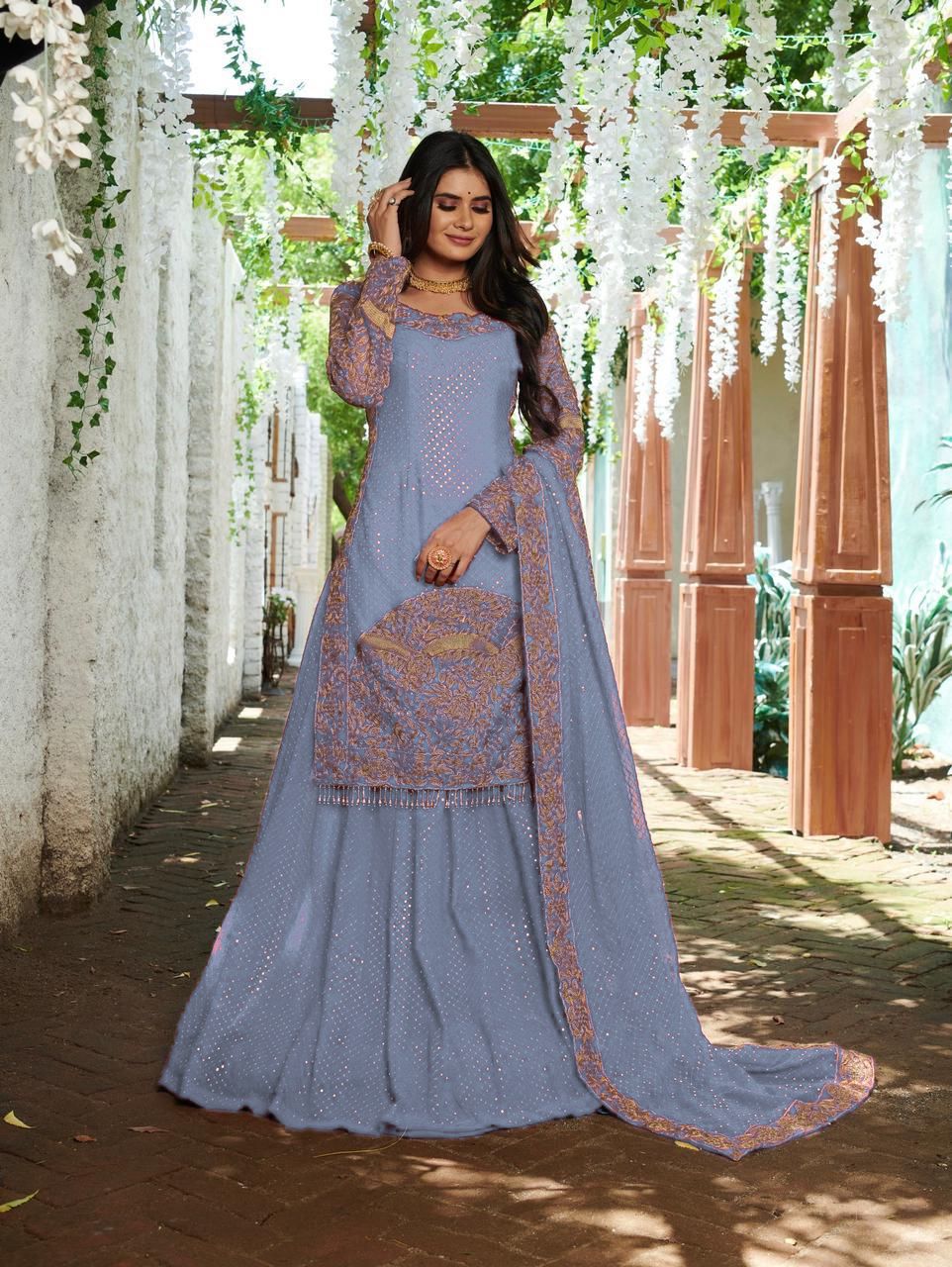 Top Lehenga with Dupatta for wedding Readymade Stitched Indian lehenga