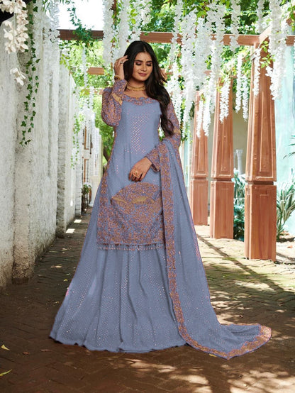 Top Lehenga with Dupatta for wedding Readymade Stitched Indian lehenga