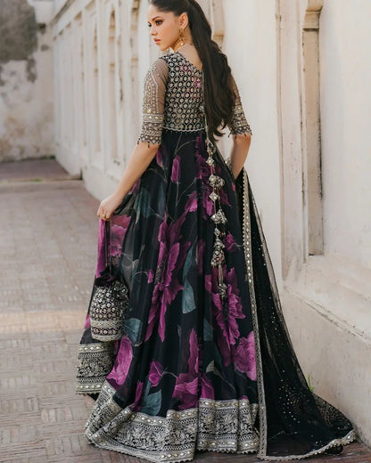 Premium anarkali Full Flaired Gown With Dupatta Readymade for wedding Festival partywear