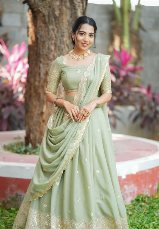 Festival wedding wear lehenga choli Readymade Indian partywear lehenga
