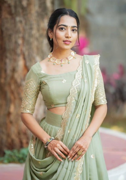 Festival wedding wear lehenga choli Readymade Indian partywear lehenga