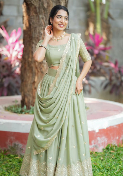 Festival wedding wear lehenga choli Readymade Indian partywear lehenga
