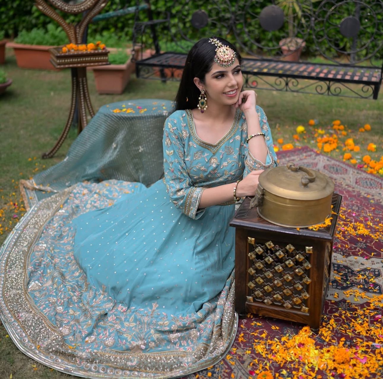 Georgette Readymade Anarkali Gown dress for wedding Indian dress