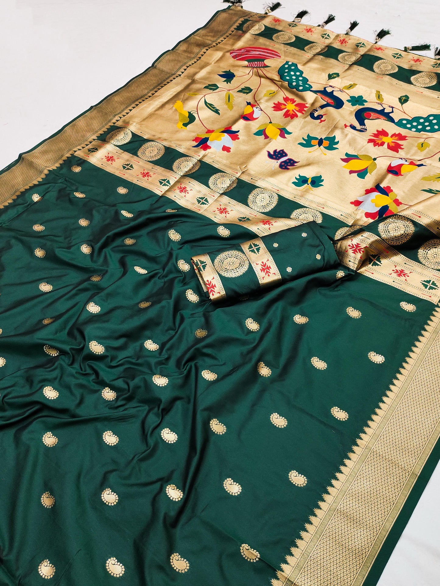 Pethani silk saree Designer Readymade Wedding saree