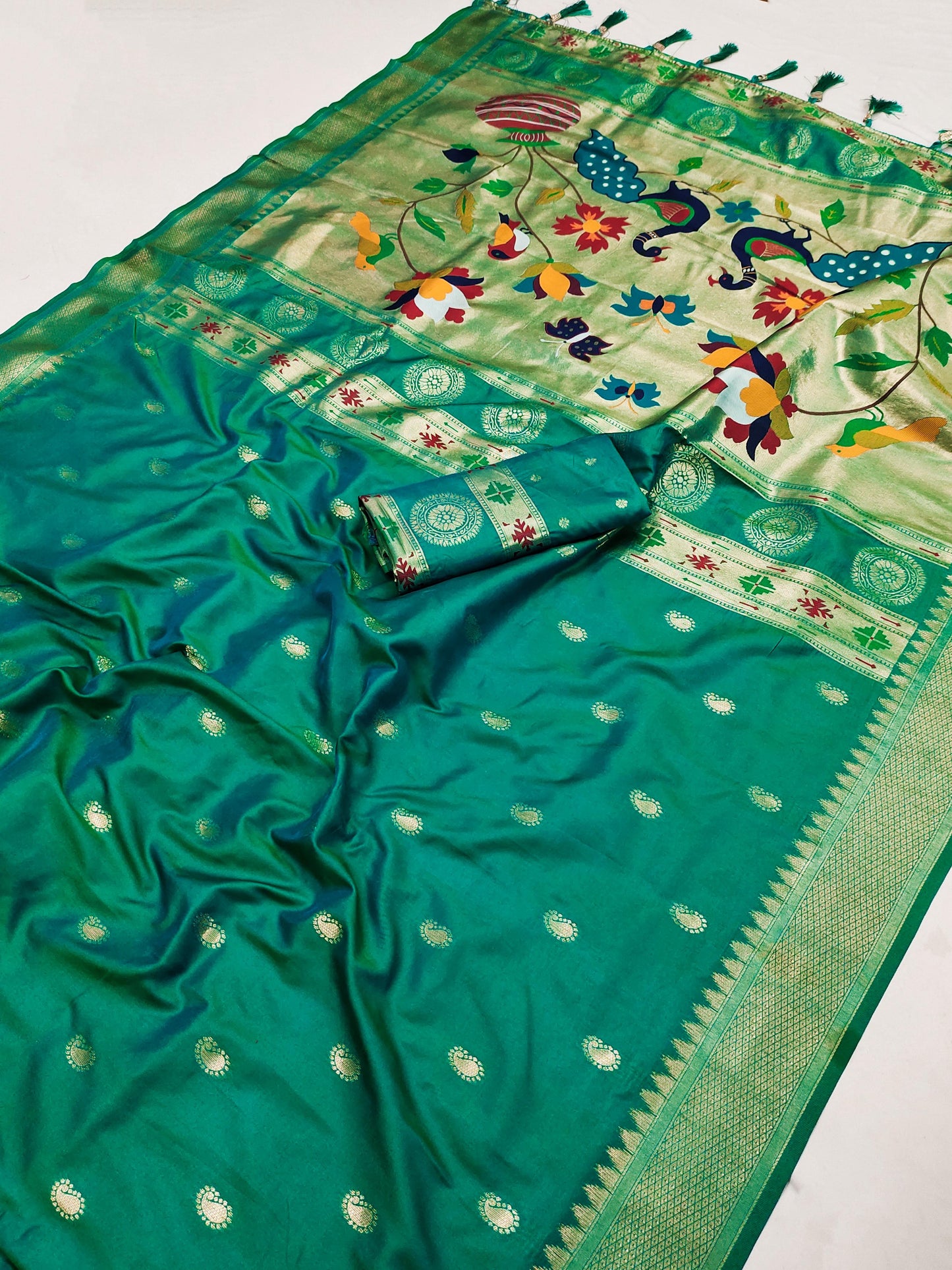 Pethani silk saree Designer Readymade Wedding saree