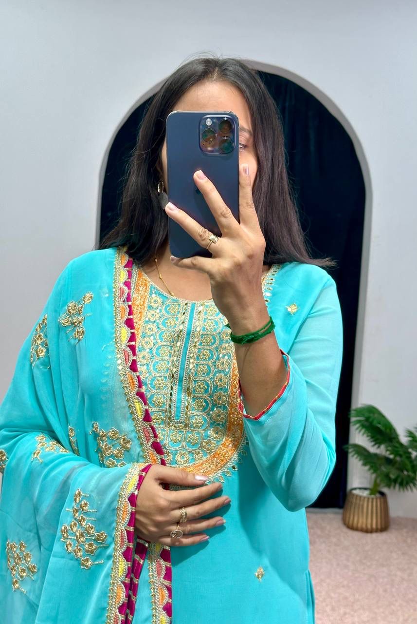 Premium Palazzo Suit set Readymade Pakistani Eid Dress