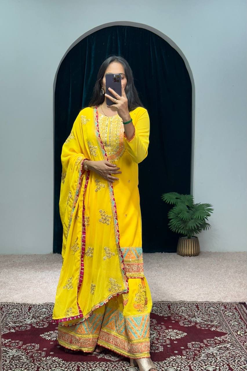 Premium Palazzo Suit set Readymade Pakistani Eid Dress