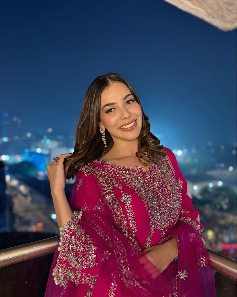 Pink Wedding wear Palazzo Suit Readymade Indian salwar kameez