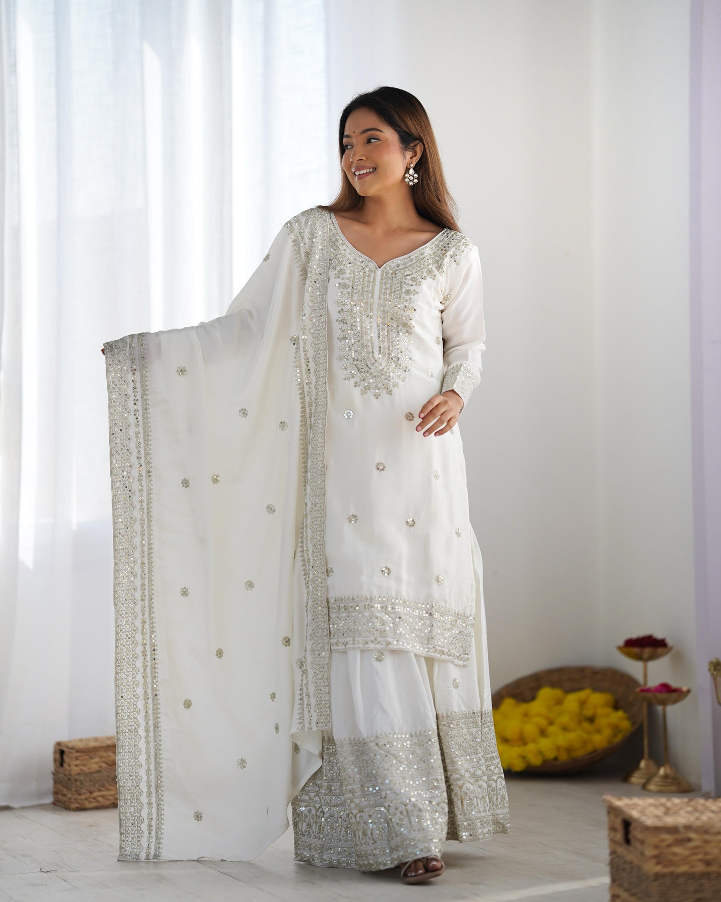 Premium Palazzo Suit Salwar Kameez Readymade for wedding Festival Indian dress