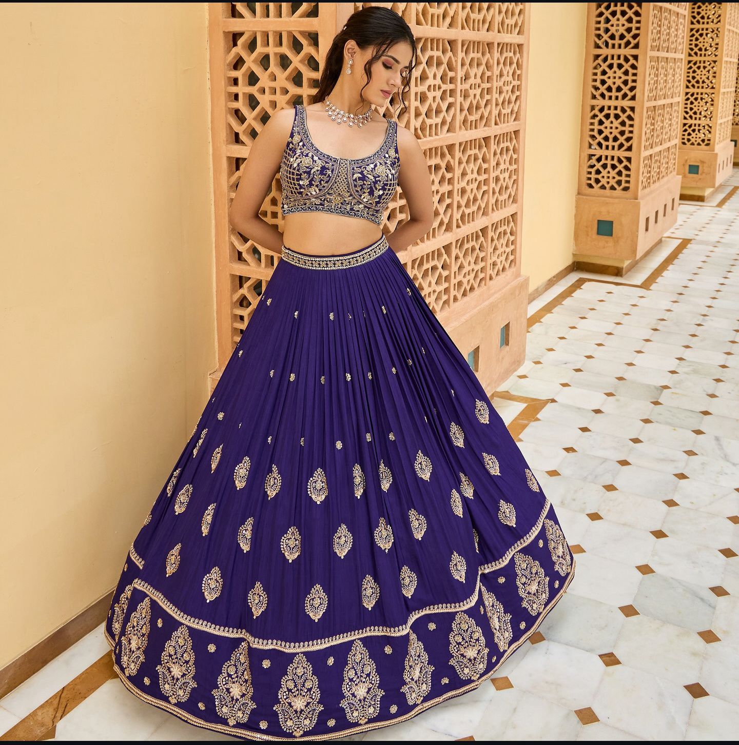 Premium Wedding wear lehenga choli Readymade Festival Lehenga