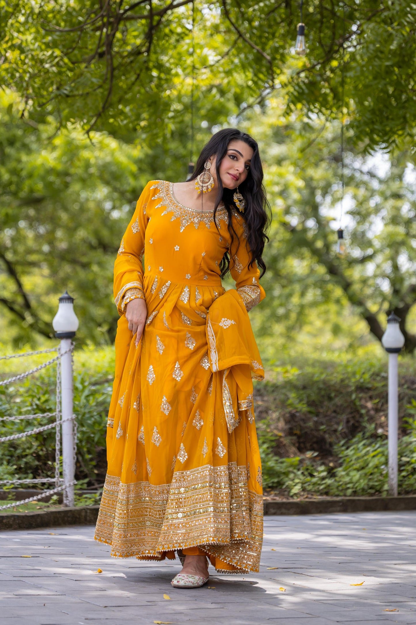 Anarkali Full Flair Readymade Salwar Kameez Indian wedding dress