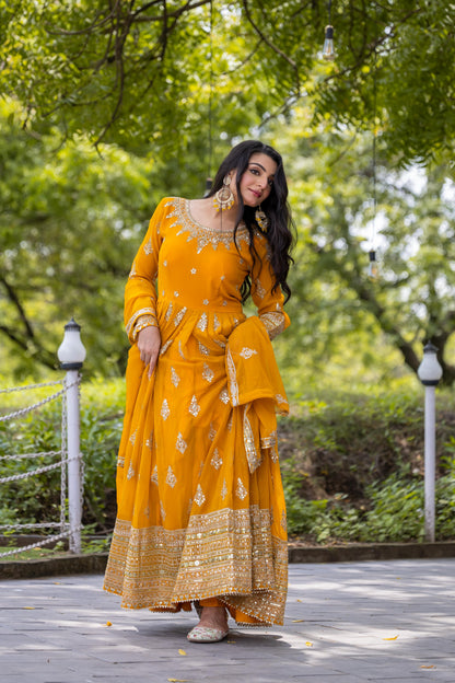 Anarkali Full Flair Readymade Salwar Kameez Indian wedding dress