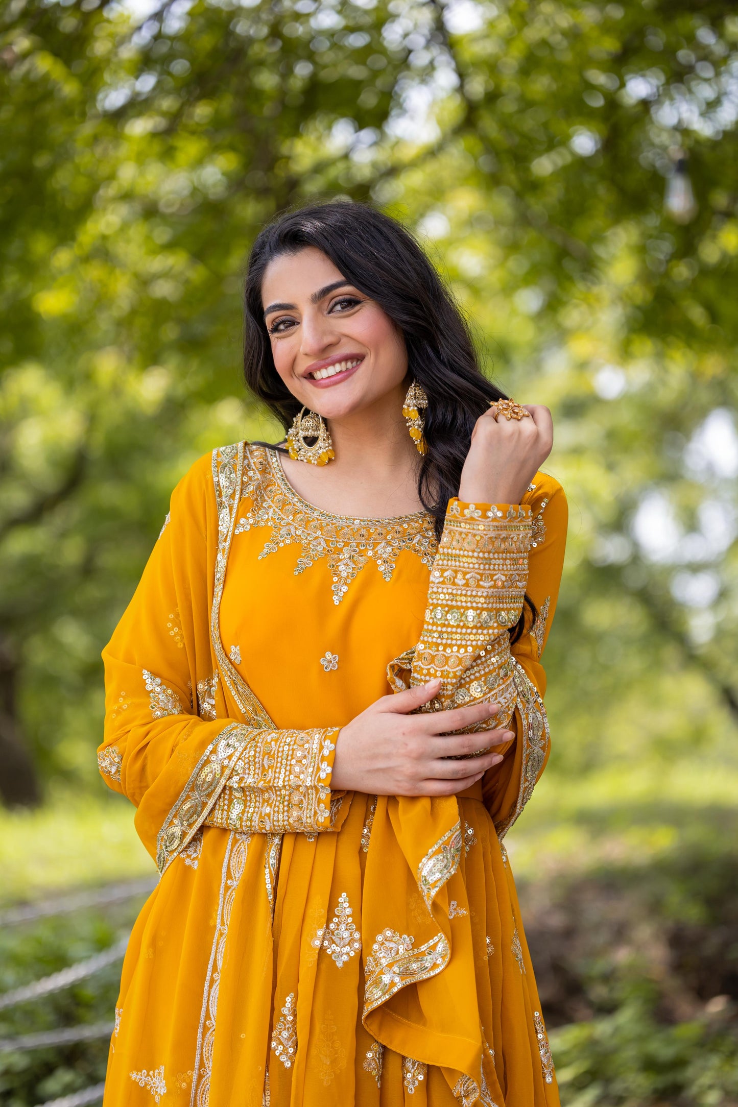 Anarkali Full Flair Readymade Salwar Kameez Indian wedding dress