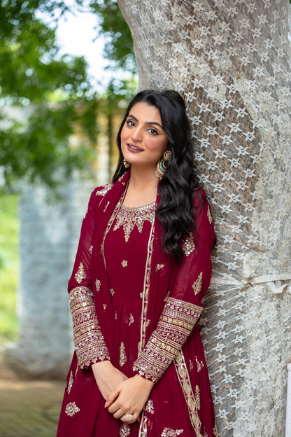 Anarkali Full Flair Readymade Salwar Kameez Indian wedding dress