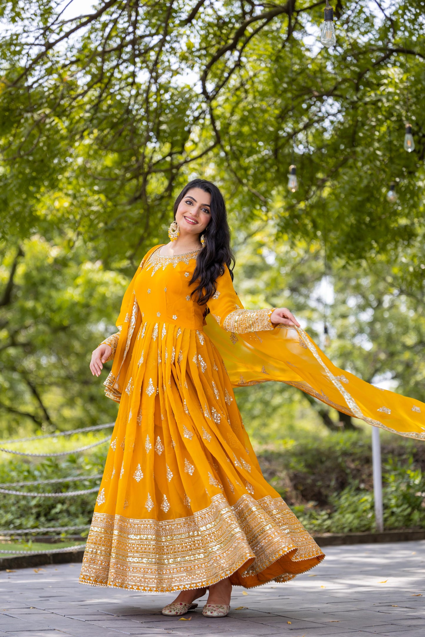 Anarkali Full Flair Readymade Salwar Kameez Indian wedding dress