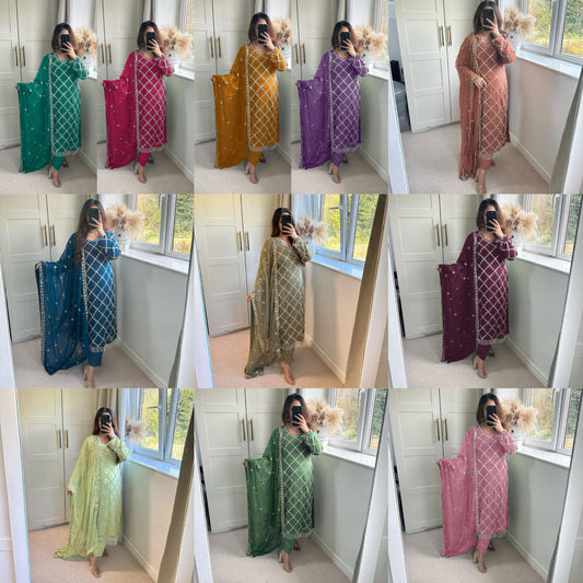 Designer Readymade Wedding Festival partywear Indian salwar kameez dress