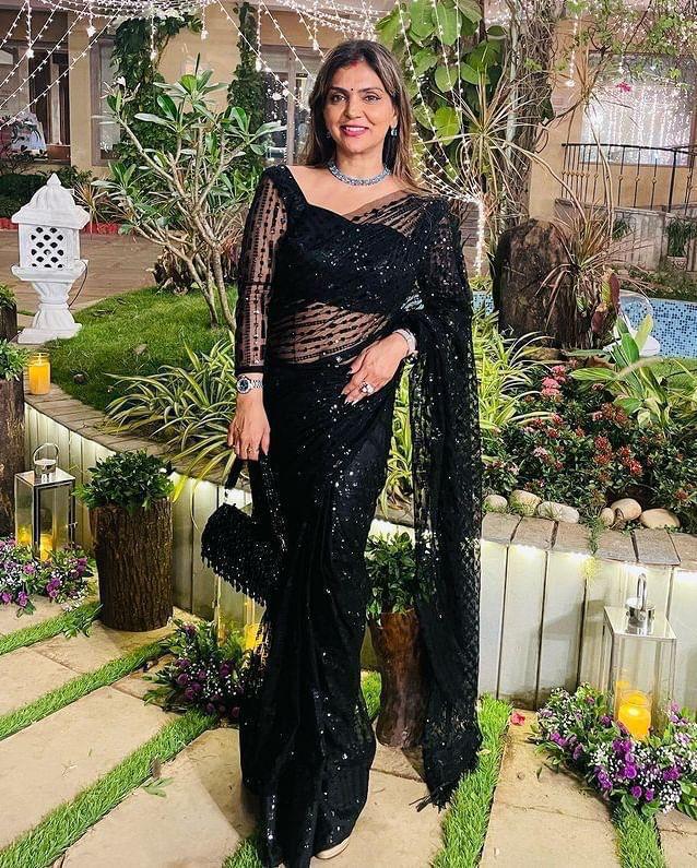 Premium Wedding Festival partywear Readymade black saree with stitched blouse