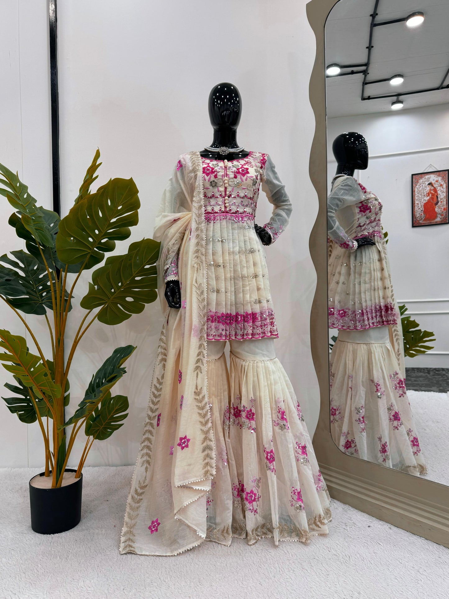 Premium Sharara Suit set Readymade Indian wedding Festival partywear dress pakistani salwar kameez