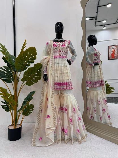 Premium Sharara Suit set Readymade Indian wedding Festival partywear dress pakistani salwar kameez