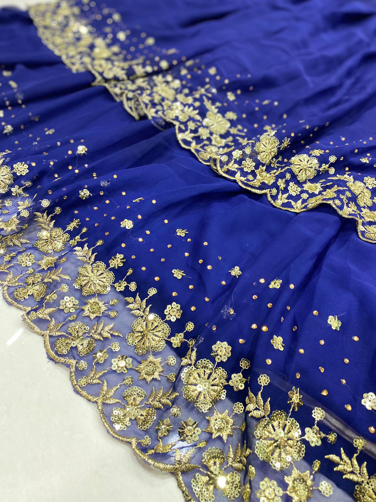Premium Wedding red blue Indian Readymade Stitched Lehenga Choli