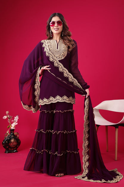 Premium Palazzo Suit set Readymade Indian wedding salwar kameez dress