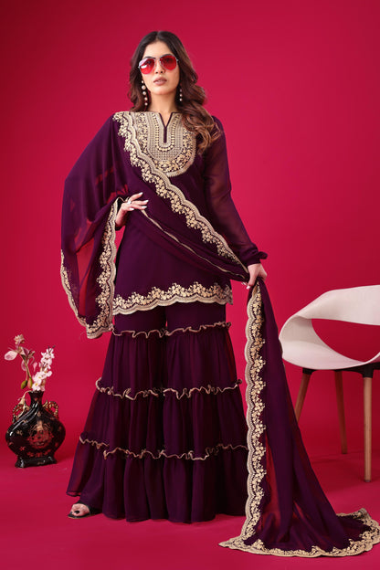Premium Palazzo Suit set Readymade Indian wedding salwar kameez dress