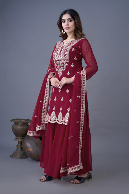 Readymade Sharara Suit set Indian Readymade wedding Festival partywear salwar kameez dress